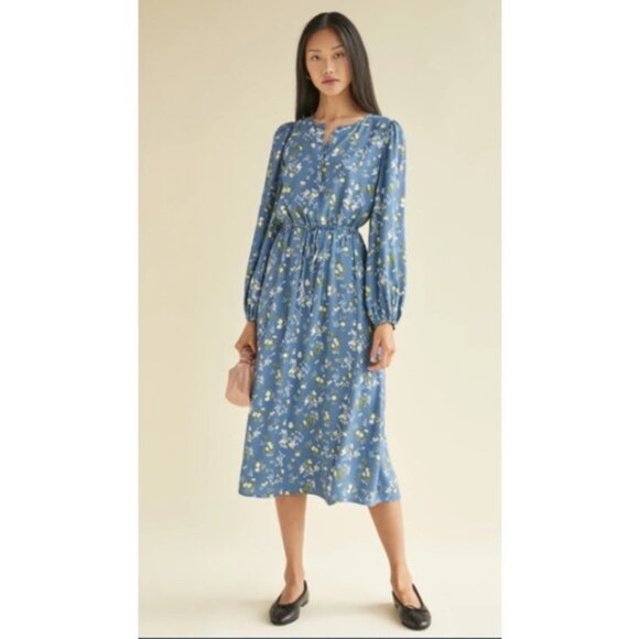 Reformation Dresses & Skirts - Reformation Lisse Floral Long Sleeve Midi Dress  Size: 4